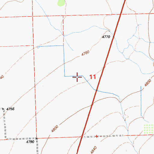 Topographic Map of Barnes Creek, CA