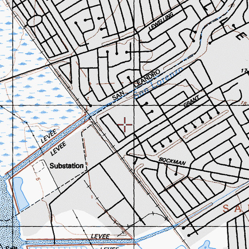 Topographic Map of Kipp Summit Academy, CA