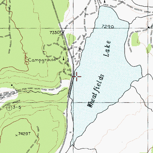 Topographic Map of Wheatfield Dam, AZ