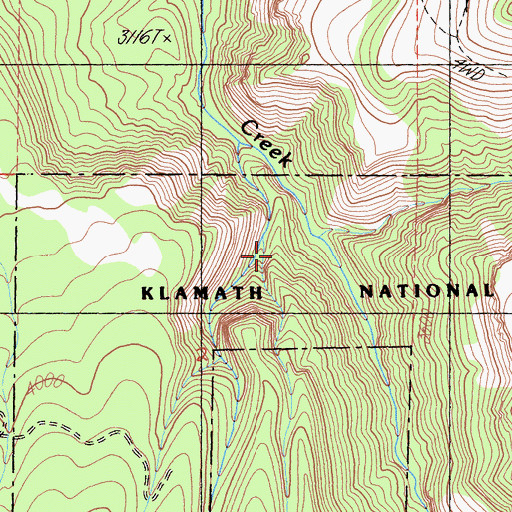 Topographic Map of Bear Canyon, CA