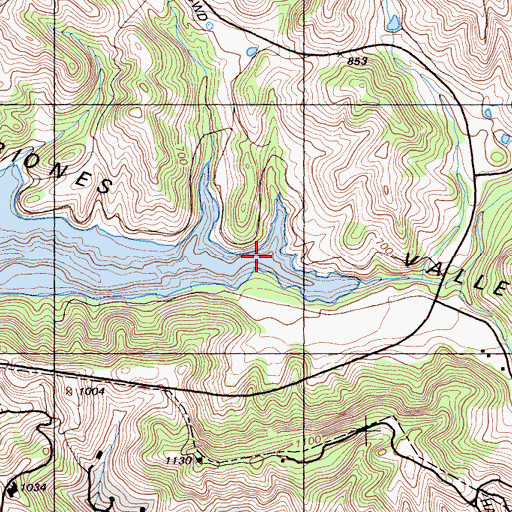 Topographic Map of Bear Creek, CA