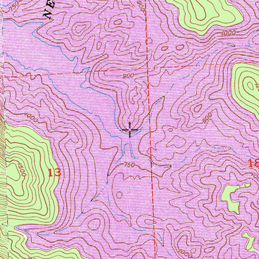 Topographic Map of Bear Creek, CA