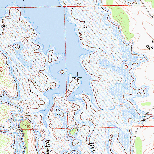 Topographic Map of Bear Creek, CA