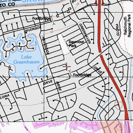 Topographic Map of Bear Flag Elementary School, CA