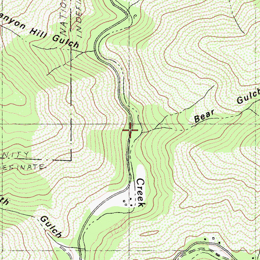 Topographic Map of Bear Gulch, CA