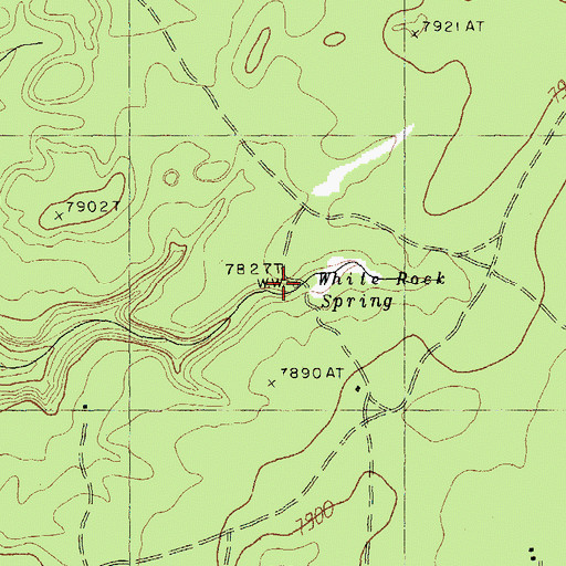 Topographic Map of White Rock Spring, AZ