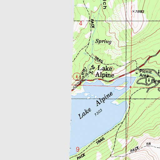 Topographic Map of Bee Gulch, CA