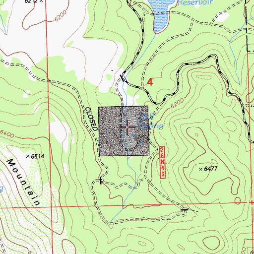 Topographic Map of Bell Spring, CA