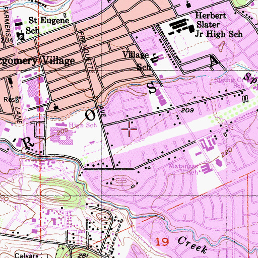 Topographic Map of Bennett Valley, CA