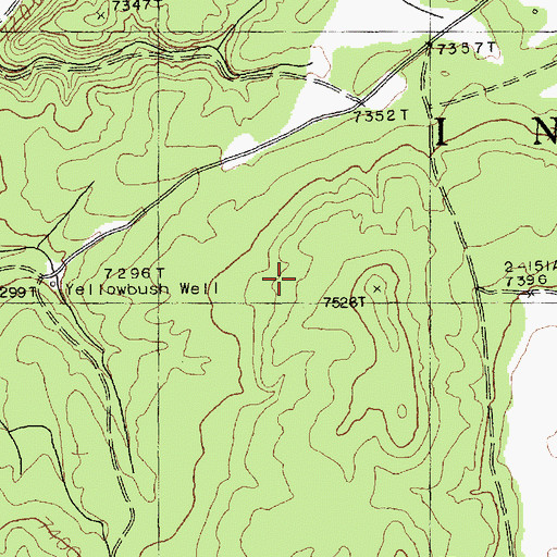 Topographic Map of Yellowbush Well, AZ
