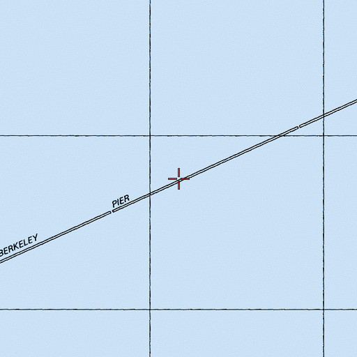 Topographic Map of Berkeley Pier, CA