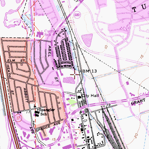 Topographic Map of Berryessa Creek, CA