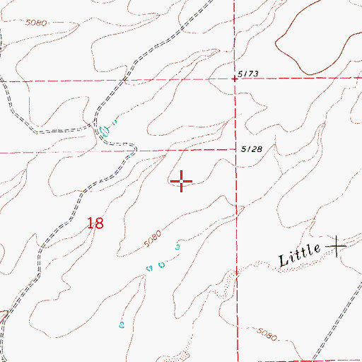 Topographic Map of Analong Ranch, AZ