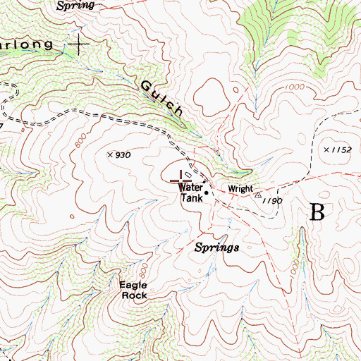 Topographic Map of Big Buckhorn Ranch, CA