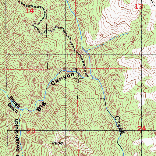 Topographic Map of Big Canyon, CA
