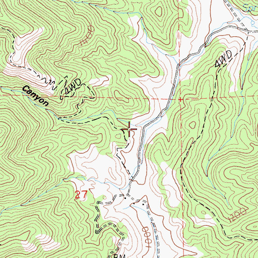 Topographic Map of Big Canyon, CA