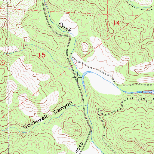 Topographic Map of Big Canyon Creek, CA