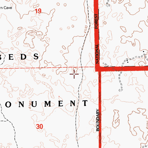 Topographic Map of Big Crack, CA