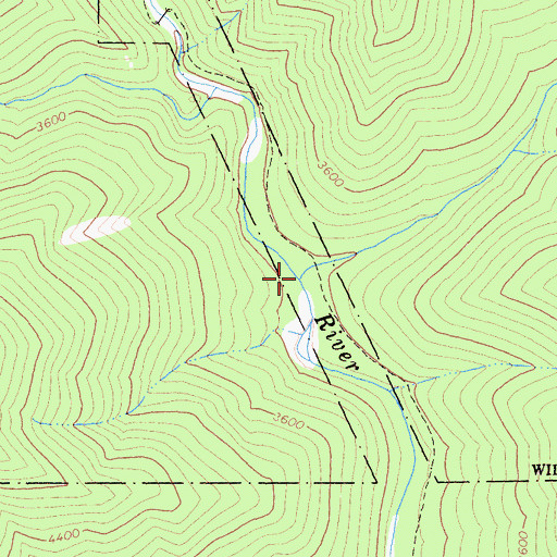 Topographic Map of Big Creek, CA