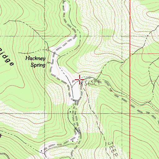 Topographic Map of Big Gulch, CA