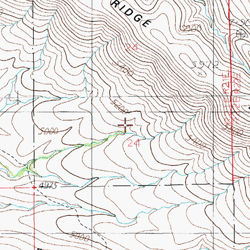 Topographic Map of Bald Ridge Number Two Tank, AZ