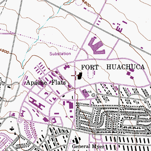 Topographic Map of Barnes Field House, AZ