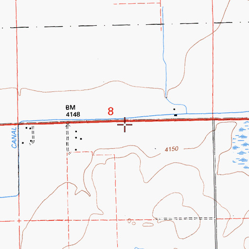 Topographic Map of Big Valley Canal, CA