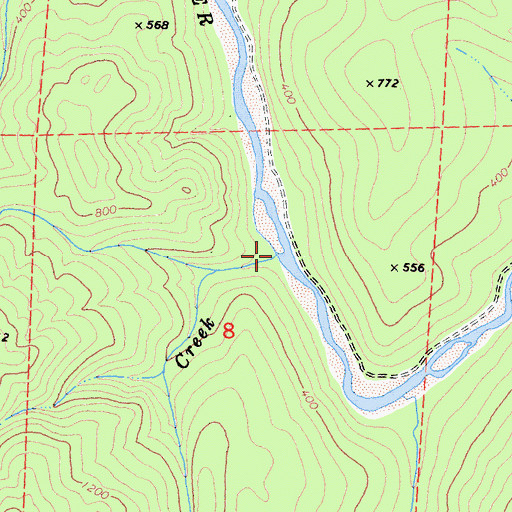 Topographic Map of Black Dog Creek, CA