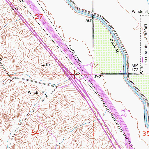 Topographic Map of Black Gulch, CA