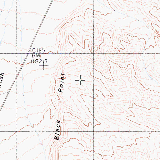 Topographic Map of Black Point, CA