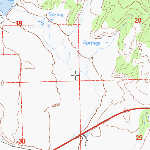 Topographic Map of Blacks Canyon, CA
