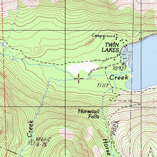 Topographic Map of Blacksmith Creek, CA
