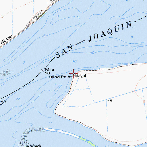 Topographic Map of Blind Point, CA