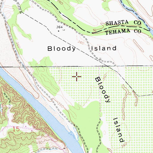 Topographic Map of Bloody Island, CA