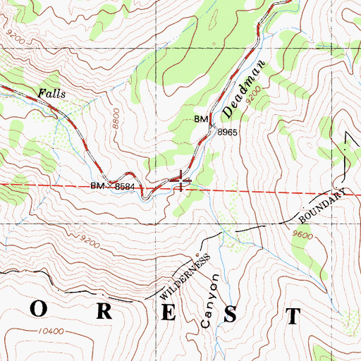 Topographic Map of Blue Canyon, CA