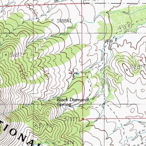 Topographic Map of Tomcat Tank, AZ