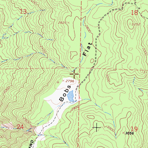 Topographic Map of Bobs Flat, CA