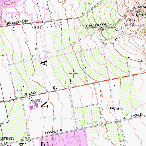 Topographic Map of August Boeger Middle School, CA
