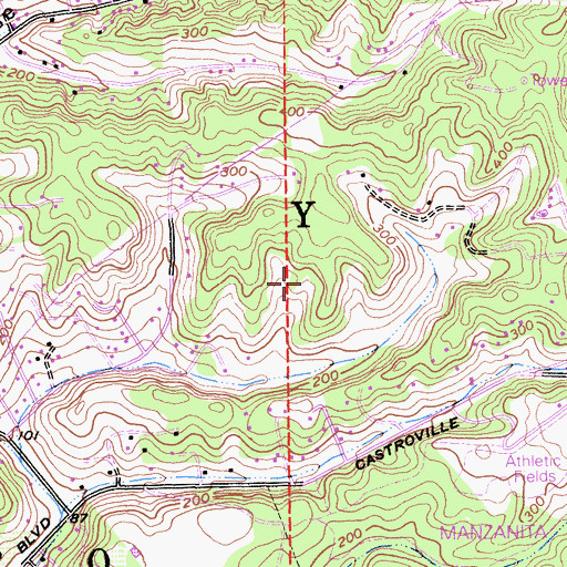 Topographic Map of Bolsa Nueva Y Moro Cojo, CA