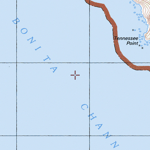 Topographic Map of Bonita Channel, CA