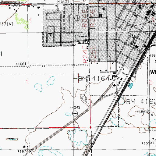 Topographic Map of Brule Huffman Park, AZ