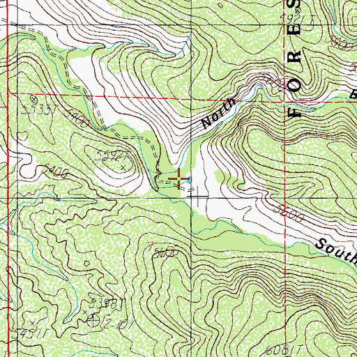 Topographic Map of Bruno Tank, AZ