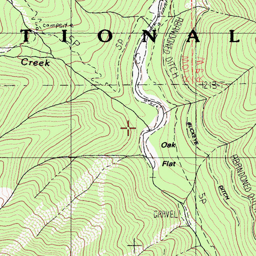 Topographic Map of Boulder Creek, CA
