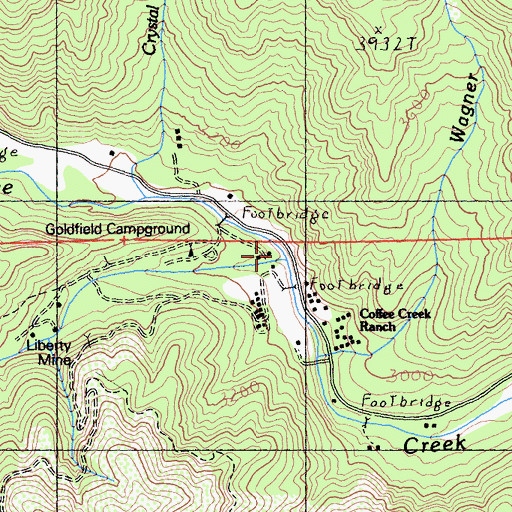 Topographic Map of Boulder Creek, CA