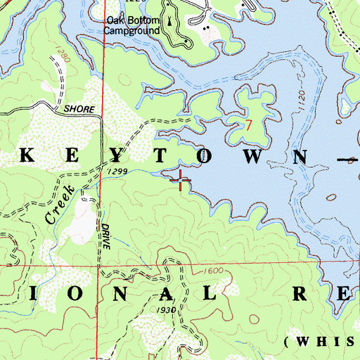 Topographic Map of Boulder Creek, CA