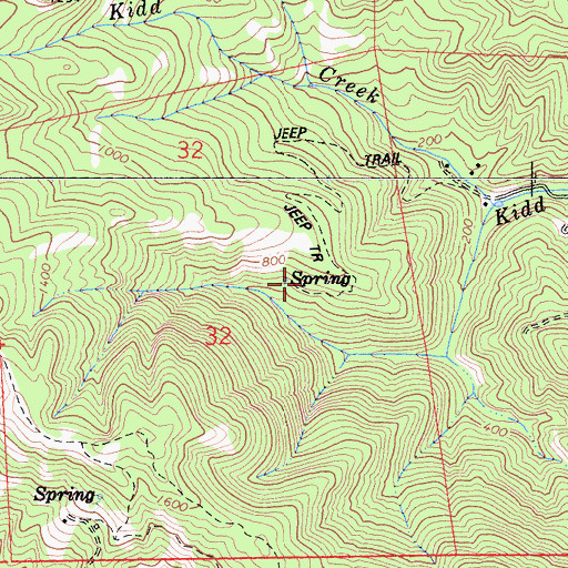 Topographic Map of Boy Scout Camp, CA