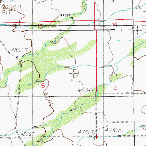 Topographic Map of Caslink Spring, AZ