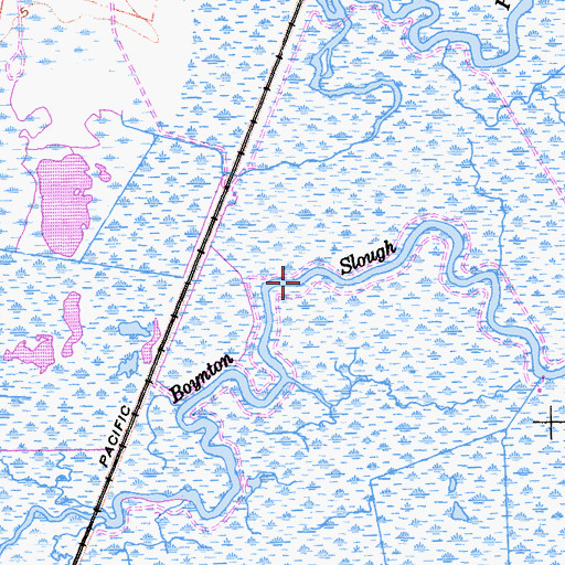 Topographic Map of Boynton Slough, CA