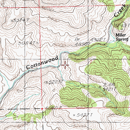 Topographic Map of Casper Spring Tank, AZ