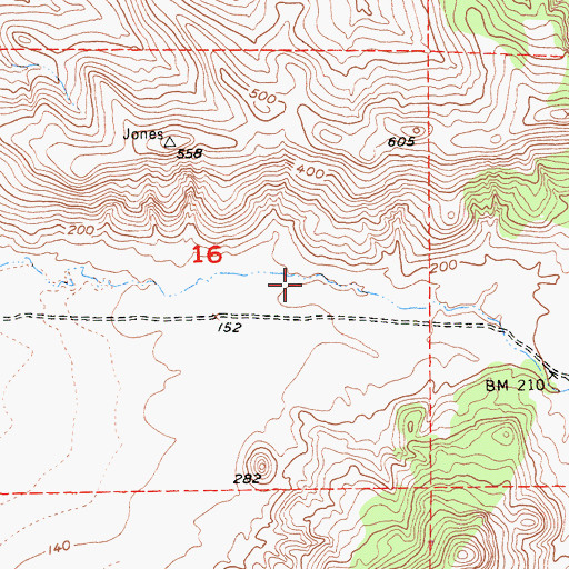 Topographic Map of Braggs Canyon, CA